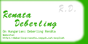 renata deberling business card