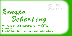 renata deberling business card